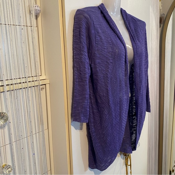 Seduction Purple Cardigan Shrug Size Small - Picture 3 of 13